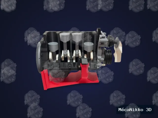 Moteur 4 cylindres fonctionnel — photo 9 sur 12